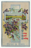 A Loving Easter Greeting Vintage Original Postcard # 2425 - Post Marked April 5, 1911 - VG