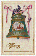 Easter Greetings Vintage Original Postcard # 2426 - New - Early 1900's - VG