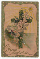 A Joyous Eastertide Greeting Vintage Original Postcard # 2427 - Post Marked April 9, 1920 - VG