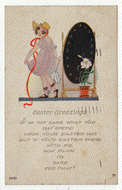 Easter Greetings Vintage Original Postcard # 2432 - Post Marked April 10, 1925 - VG