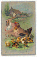 To Wish You A Happy Easter Vintage Original Postcard # 2438 - Post Marked February, 1911 - VG