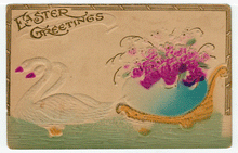 Load image into Gallery viewer, Easter Greetings Vintage Original Postcard # 2440 - New - Early 1900's - VG
