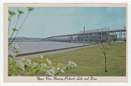 Greetings from Pickwick Dam, Tennessee, USA Vintage Original Postcard # 2473 - New - 1970's