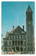 City Hall (Eagle Street), Albany, New York, USA Vintage Original Postcard # 2493 - Postmarked July 26, 1988 - VG