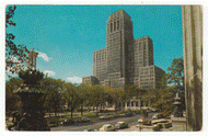 Gov. Alfred E. Smith State Office, Albany, New York, USA Vintage Original Postcard # 2494 - Postmarked July 26, 1988 - VG
