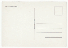 Load image into Gallery viewer, Four Rooms - Movie Vintage Original Postcard # 2505 - New, 1990's
