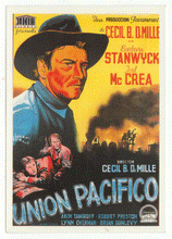 Load image into Gallery viewer, Union Pacifico - Union Pacific - Movie Vintage Original Postcard # 2515 - New, 1990's
