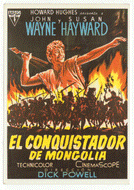El Conquistador de Mongoloa - The Conqueror - Movie Vintage Original Postcard # 2533 - New, 1990's