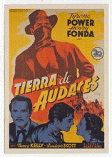 Load image into Gallery viewer, Tierra de Audaces - Jesse James - Movie Vintage Original Postcard # 2544 - New, 1990's
