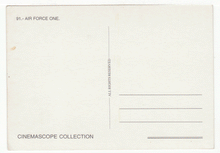 Load image into Gallery viewer, Air Force One - Movie Vintage Original Postcard # 2546 - New, 1990's
