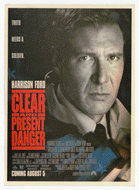 Clear and Present Danger - Movie Vintage Original Postcard # 2550 - New, 1990's