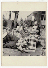 Load image into Gallery viewer, Fonda Family Picnic - 1948 Vintage Original Postcard # 2552 - New, 1990's
