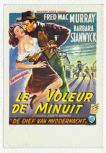 Load image into Gallery viewer, Le Voleur de Minuit - The Moonlighter - Movie Vintage Original Postcard # 2555 - New, 1990's
