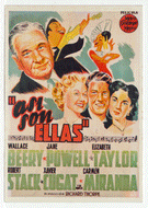 Así son ellas - A Date with Judy - Movie Vintage Original Postcard # 2559 - New, 1990's