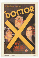 Doctor X - Movie Vintage Original Postcard # 2564 - New, 1990's