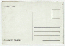 Load image into Gallery viewer, Henry V - Movie Vintage Original Postcard # 2591 - New, 1990's

