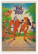 The Fox and the Hound - Movie Vintage Original Postcard # 2598 - New, 1990's
