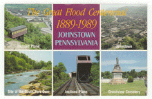 Load image into Gallery viewer, Great Flood Centennial - Johnstown, Pennsylvania, USA Vintage Original Postcard # 2603 - New 1989
