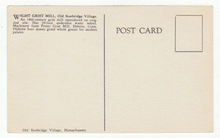 Load image into Gallery viewer, Old Sturbridge Village, Massachusetts, USA - Vintage Original Postcard # 2613 - New 1960's
