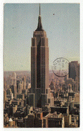 Empire State Building, New York, NY, USA - Vintage Original Postcard # 2623 - Post Marked June 4, 1956
