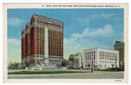 Hotel Statler & NY State Office Building, Buffalo, New York, USA Vintage Original Postcard # 1059 - New - 1950's