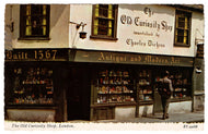 The Olde Curiosity Shop, London, England Vintage Original Postcard # 1080 - Post Marked March 1969