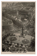 Trafalgar Square, London, England Vintage Original Postcard # 1082 - New - 1940's