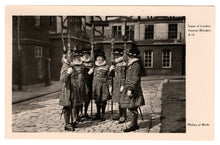Load image into Gallery viewer, Yeomen Warders at The Tower of London, London, England Vintage Original Postcard # 1090 - New - 1950's
