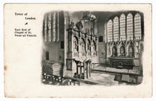 Load image into Gallery viewer, East End of Chapel, Tower of London, London, England Vintage Original Postcard # 1093 - New - 1930's
