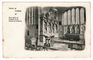 East End of Chapel, Tower of London, London, England Vintage Original Postcard # 1093 - New - 1930's