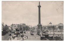 Load image into Gallery viewer, Trafalgar Square, London, England Vintage Original Postcard # 1105 - New - 1920's
