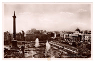 Trafalgar Square, London, England Vintage Original Postcard # 1106 - New - Real Photograph - 1920's