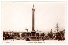 Load image into Gallery viewer, Trafalgar Square, London, England Vintage Original Postcard # 1108 - New - Real Photograph - Early 1900's
