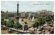Trafalgar Square, London, England Vintage Original Postcard # 1116 - New - 1930's