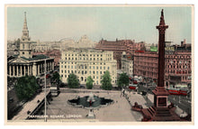 Load image into Gallery viewer, Trafalgar Square, London, England Vintage Original Postcard # 1117 - New - 1930's
