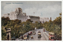 Load image into Gallery viewer, The Thames River Embankment, London, England Vintage Original Postcard # 1134 - New - 1930's
