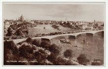 Load image into Gallery viewer, Waterloo Bridge, London, England Vintage Original Postcard # 1139 - New - Real Photograph - 1920's
