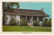 Lyndon B. Johnson Birthplace, Stonewall, Texas, USA Vintage Original Postcard # 1201 - Post Marked October 9, 1972