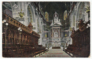 St. Paul's Cathedral - Choir & Reredos, London, England Vintage Original Postcard # 1207 - Post Marked November 10, 1918