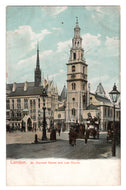 St. Clement Danes and Law Courts, London, England Vintage Original Postcard # 1219 - New - Early 1900's