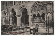 St. Bartholomew the Great - Prior Raheres Tomb, London, England Vintage Original Postcard # 1222 - New - 1920's