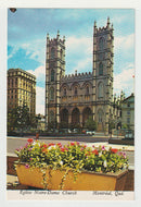 Notre-Dame Church, Montreal, Quebec, Canada Vintage Original Postcard # 1245 - Hand Written - 1983