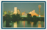 Dallas - City View at Night, Texas, USA Vintage Original Postcard # 1248 - Post Marked October 6, 1983