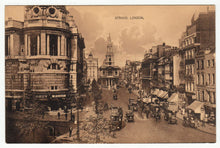 Load image into Gallery viewer, The Strand, Charing Cross, London, England Vintage Original Postcard # 1255 - New, Early 1900's

