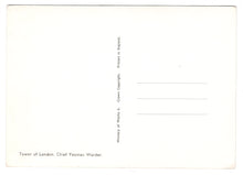 Load image into Gallery viewer, Chief Yeoman Warder - The Tower of London, London, England Vintage Original Postcard # 1271 - New - 1950's
