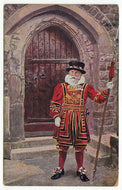 Yeoman Warder - The Tower of London, London, England Vintage Original Postcard # 1283 - New - 1920's