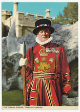 Load image into Gallery viewer, Yeoman Warder - The Tower of London, London, England Vintage Original Postcard # 1285 - New - 1960's
