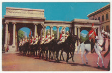 Load image into Gallery viewer, Queen's Life Guard - Household Cavalry, London, England Vintage Original Postcard # 1292 - New - 1960's
