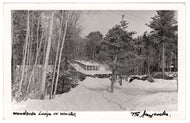 Woodside Lodge in Winter, Canada - Vintage Original Postcard # 1366 - New - 1950's