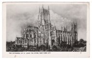 Cathedral of St. John the Divine, New York, NY, USA Vintage Original Postcard # 1380 - Post Marked February 3, 1953